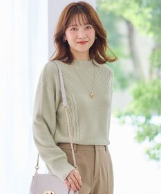 ANY SIS 【洗える】スフレボトルネック ニット