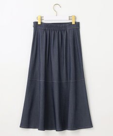 ANY SIS L 【洗える】ライトデニムライクシャンブレー スカート