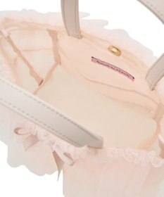 Maison de FLEUR コットンキャンディフリルトートバッグ