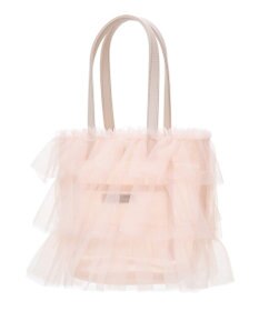 Maison de FLEUR コットンキャンディフリルトートバッグ