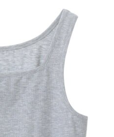 YECCA VECCA 2wayスクエアリブタンクトップ