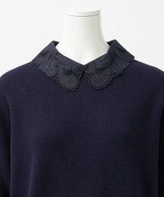 23区 S 【R(アール)】マイクロンメリノウール レース襟 ニット