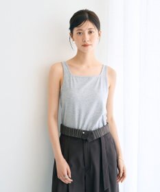 YECCA VECCA 2wayスクエアリブタンクトップ