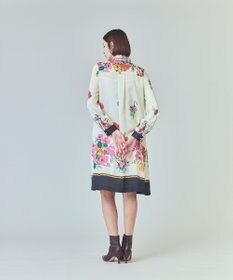 GRACE CONTINENTAL ボタニカルスカーフプリントワンピース