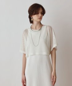 GRACE CONTINENTAL メッシュレイヤードワンピース