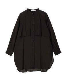 AMERICAN HOLIC バンドカラーフリルシャツチュニック