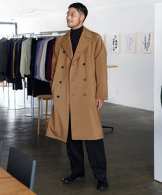 UNFILO MENS 【男女兼用】ウールライクトレンチコート
