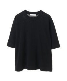 Green Parks 袖裏配色５分袖ニットプルオーバー