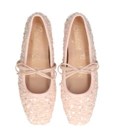 Bridget Birkin 【Bridget Birkin】ツイードスパンコールリボンパンプス