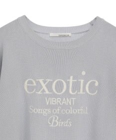 Green Parks ・ＥＬＥＮＣＡＲＥ　ＤＵＥ　ロゴ刺繍６分袖ニット