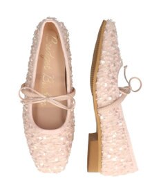 Bridget Birkin 【Bridget Birkin】ツイードスパンコールリボンパンプス