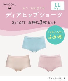 WACOAL 【ディアヒップショーツ】 お得な3枚セット はきこみ丈：ふかめ PPA200 /ワコール