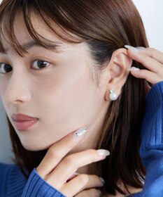 Tiaclasse 【選べる2TYPEデザイン】【金属アレルギー対応】 【養殖パール】  ワンポイントパールピアス＆イヤリング