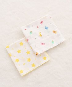 MIKI HOUSE HOT BISCUITS ガーゼハンカチ2枚組セット