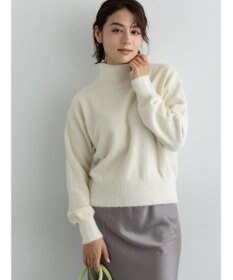 Te chichi 【宮本茉由着用】ハイネックフェザーニット