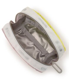 LeSportsac SQ ESSENTIAL COSMETIC/シルバーピンク/ライムライトC