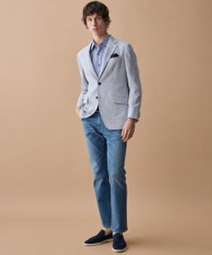 JOSEPH ABBOUD 【JAPANファブリック/ストレッチ/軽量】ライトオンス ストレッチ デニム パンツ