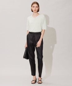 ICB 【接触冷感・洗える】エステルラミーチンツ テーパードパンツ