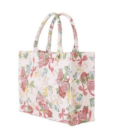 Maison de FLEUR フラワーガーデン柄ゴブランスクエアトートバッグ
