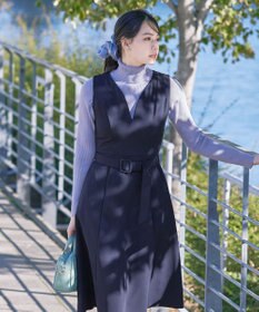 Tiaclasse L 【新色追加・洗える】リブタートルニット