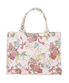 Maison de FLEUR フラワーガーデン柄ゴブランスクエアトートバッグ