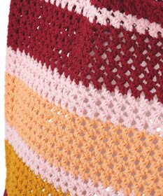 earth music&ecology マルチボーダーニットバッグ