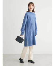 Green Parks ケーブルニットミニワンピース