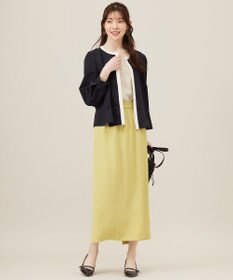 ANY SIS S 【洗える】チュールコンビラメ タンクトップ