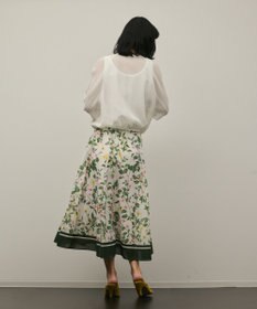 GRACE CONTINENTAL プリントタックフレアスカート