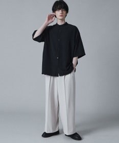 WEGO トロミBIGバンドカラーシャツ（S）