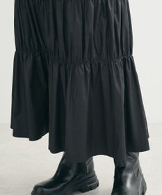 Green Parks チンツ加工シャーリングスカート