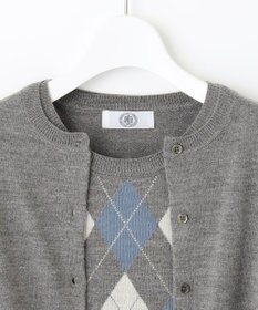 J.PRESS LADIES 【洗える】アーガイルツイン ニット