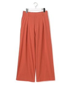 J.PRESS YORK STREET 【WOMEN】コットンワッシャータックワイド パンツ