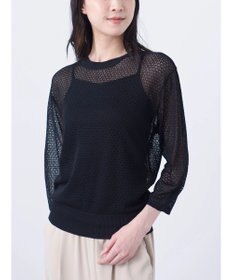 Green Parks ＳＥＴ２点　ラメすかしニット＋キャミソール