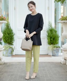 Tiaclasse 【安田美沙子さん着用・ポーチ・ショルダー紐付き】フラワーカットフェイクレザーバッグ