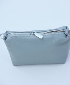 Tiaclasse 【安田美沙子さん着用・ポーチ・ショルダー紐付き】フラワーカットフェイクレザーバッグ