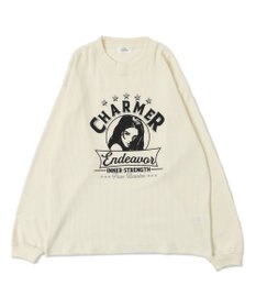 WEGO ワッフルグラフィックT（LS）
