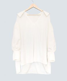 COQ FIN オーバーサイズセーラーカラーブラウス