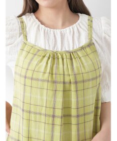 earth music&ecology マドラスチェックキャミワンピース