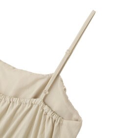 Green Parks 胸元バルーンワイドシルエットサロペット