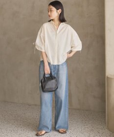 AMERICAN HOLIC 【先行予約】【WEB限定】ギャザーリボンスリーブ半袖シャツ