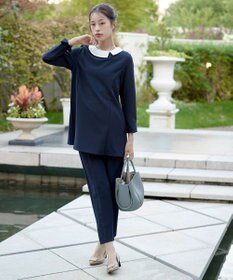 Tiaclasse 【安田美沙子さん着用・ポーチ・ショルダー紐付き】フラワーカットフェイクレザーバッグ