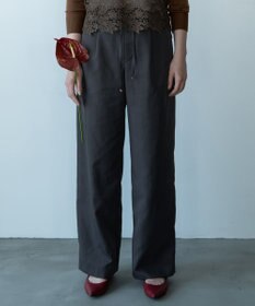 自由区 【カトリエムブーケ】Pantalon large ワイドストレートパンツ
