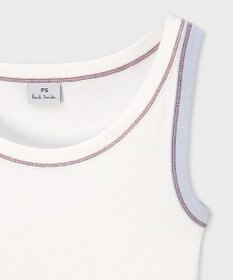 Paul Smith 【洗える】カラーステッチ リブ ノースリーブ