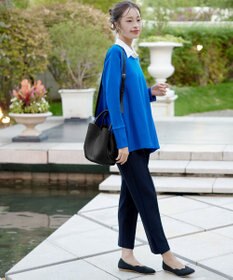 Tiaclasse 【安田美沙子さん着用・ポーチ・ショルダー紐付き】フラワーカットフェイクレザーバッグ