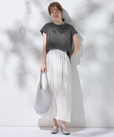 ANY グリッタープリントロゴＴシャツ