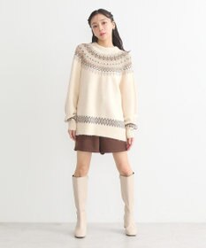 earth music&ecology オーロララメノルディックチュニック