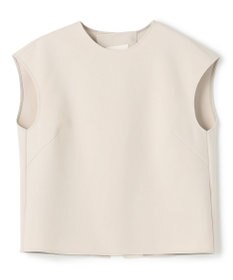 uncrave 【撥水・洗濯機洗い可】プルーフダブルクロス バックオープンブラウス（uncrave WHITE）