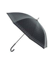 MOONBAT 晴雨兼用日傘 長傘 ドット×幾何花／遮光 遮熱 UV