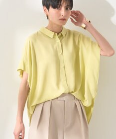 AMERICAN HOLIC 【接触冷感】タックフレンチスリーブシャツ